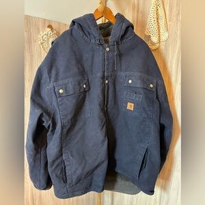 Carhartt Men's Navy Hooded Performance Jacket